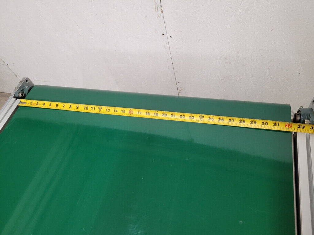 Custom Flat Belt Oriental Motor Driven Conveyor 32" W 42" Long Extruded Frame B