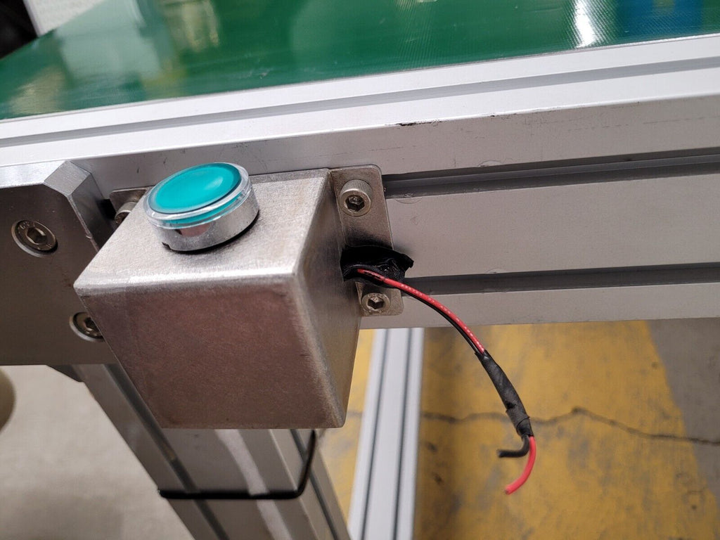 Custom Flat Belt Oriental Motor Driven Conveyor 32" W 42" Long Extruded Frame B