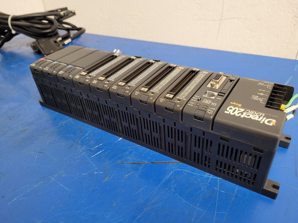 Koyo Direct Logic Automation Direct D2-260 CPU F2-04RTD F2-08AD-1 F2-02DAS-1