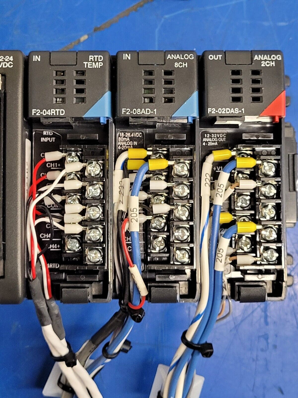 Koyo Direct Logic Automation Direct D2-260 CPU F2-04RTD F2-08AD-1 F2-02DAS-1