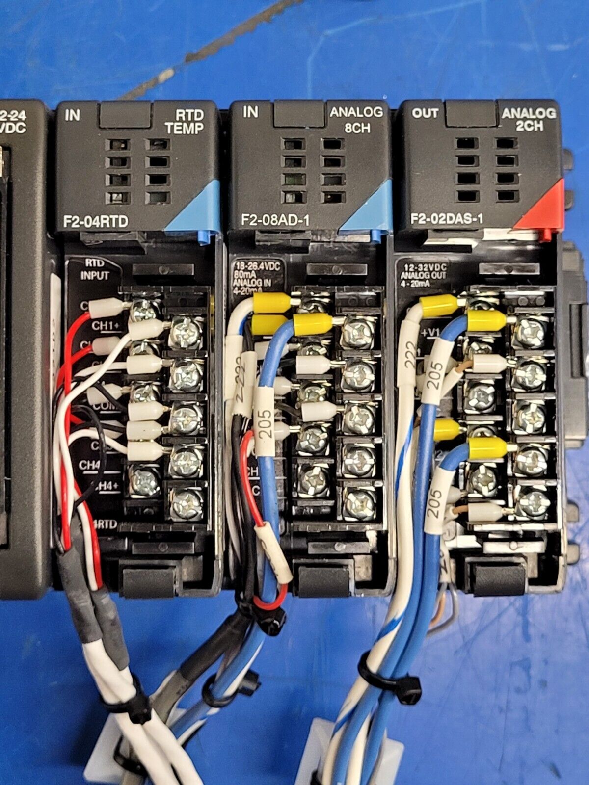 Koyo Direct Logic Automation Direct D2-260 CPU F2-04RTD F2-08AD-1 F2-02DAS-1