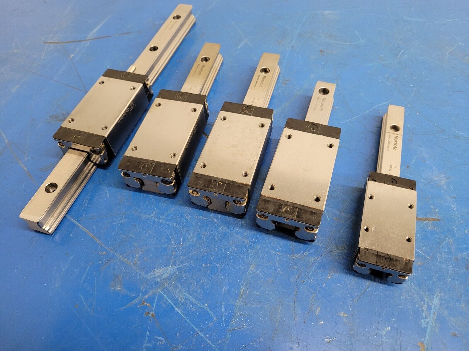 Bosch Rexroth Linear 7210 Rail Guide 5 Rails 5 Blocks R16382320