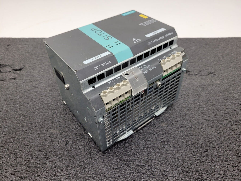 Siemens 6EP1436-3BA00 SITOP Power 20 Din-Rail Power Supply 480VAC to 24VDC 20A