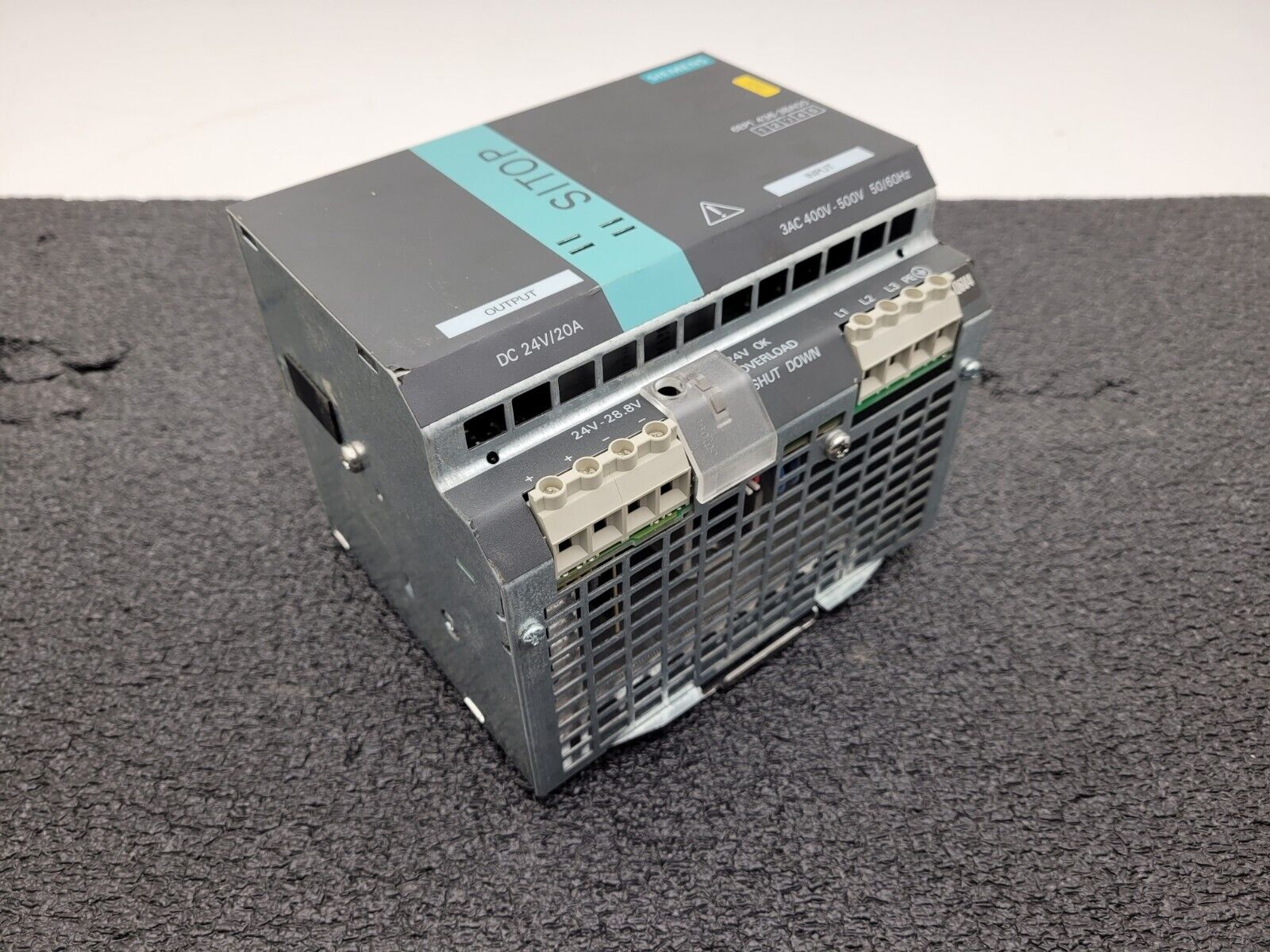 Siemens 6EP1436-3BA00 SITOP Power 20 Din-Rail Power Supply 480VAC to 24VDC 20A
