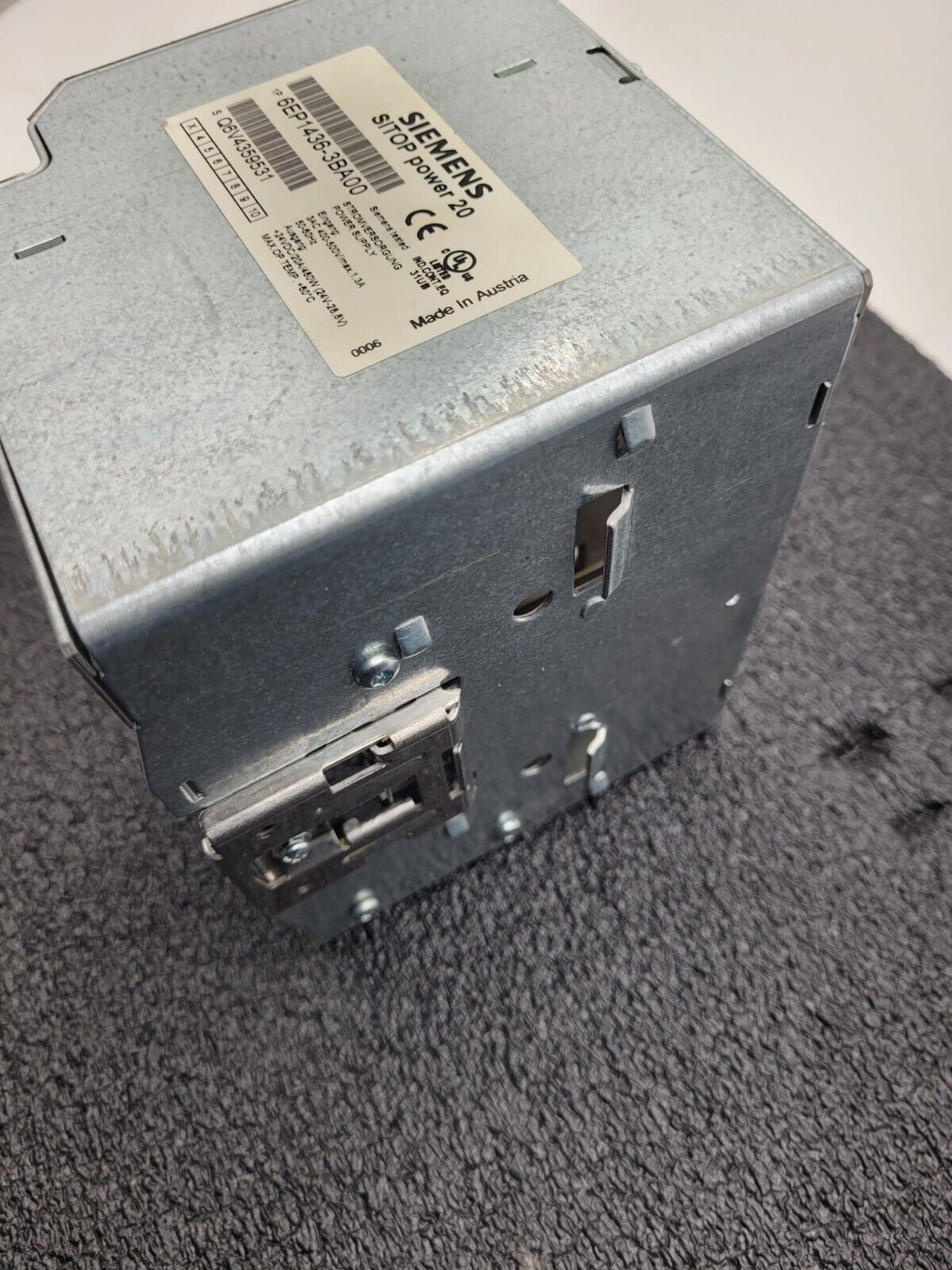 Siemens 6EP1436-3BA00 SITOP Power 20 Din-Rail Power Supply 480VAC to 24VDC 20A