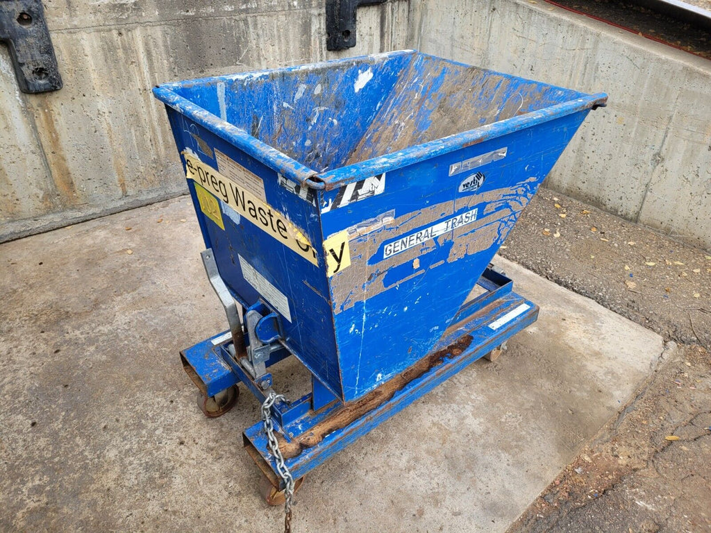 Vestil D-50-HD Forklift Dumping Hopper 1/2 Yard
