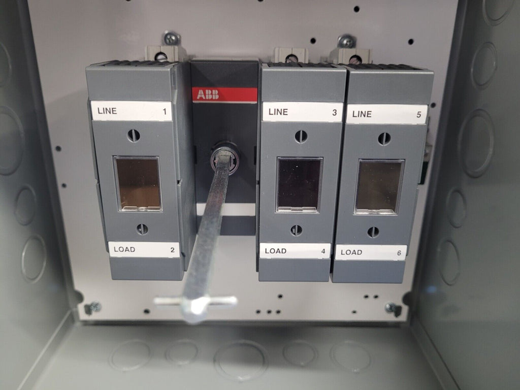 ABB FJ601-3PB6B Enclosed Disconnect Switch 3 Pole 60 Amp 600VAC NEW
