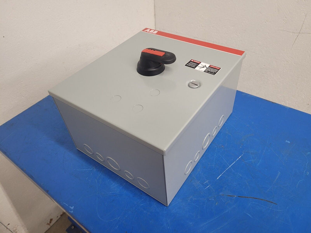 ABB FJ601-3PB6B Enclosed Disconnect Switch 3 Pole 60 Amp 600VAC NEW