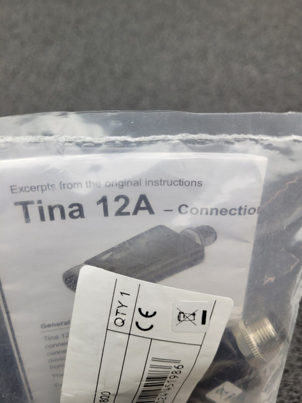 ABB Connection Block Tina 12A 2TLA020054R1800 OVP 2x M12 8-pole F to 1x M12 M