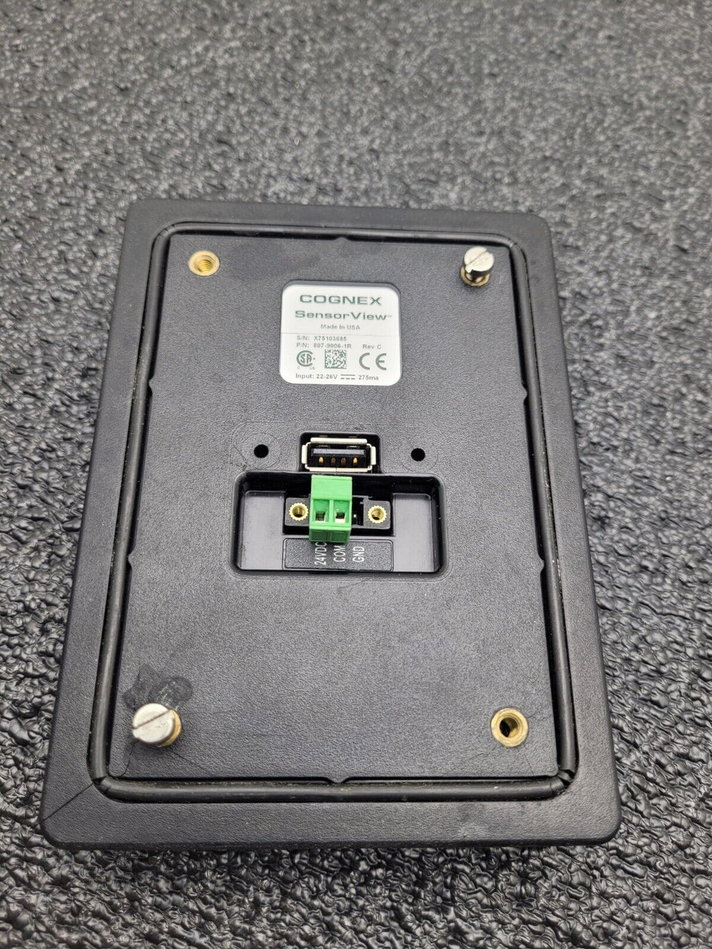 Cognex 807-9006-1R SensorView SV-350 Panel-Mount Viewer Cognex CKR-200-IOBOX-002