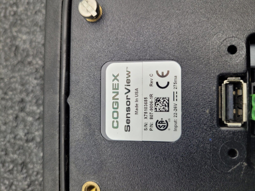 Cognex 807-9006-1R SensorView SV-350 Panel-Mount Viewer Cognex CKR-200-IOBOX-002