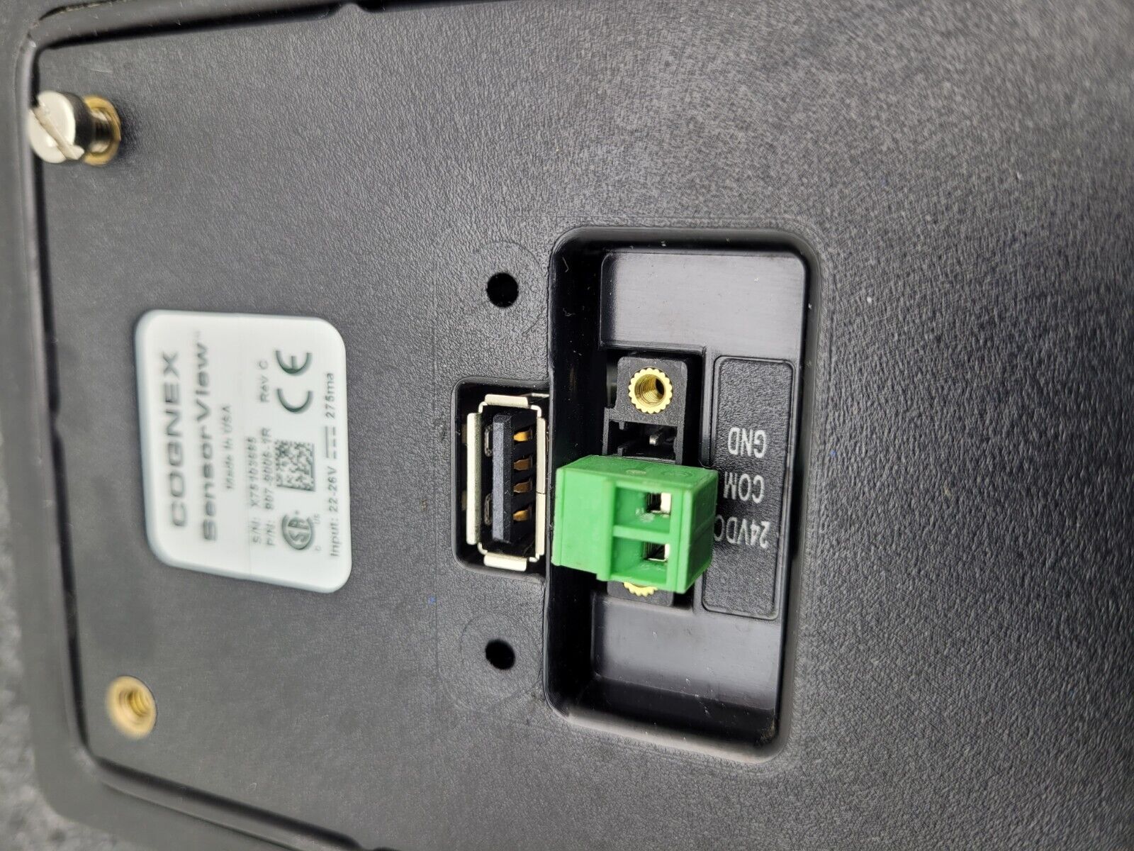 Cognex 807-9006-1R SensorView SV-350 Panel-Mount Viewer Cognex CKR-200-IOBOX-002