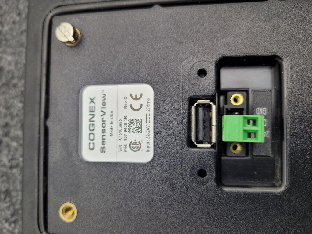 Cognex 807-9006-1R SensorView SV-350 Panel-Mount Viewer Cognex CKR-200-IOBOX-002
