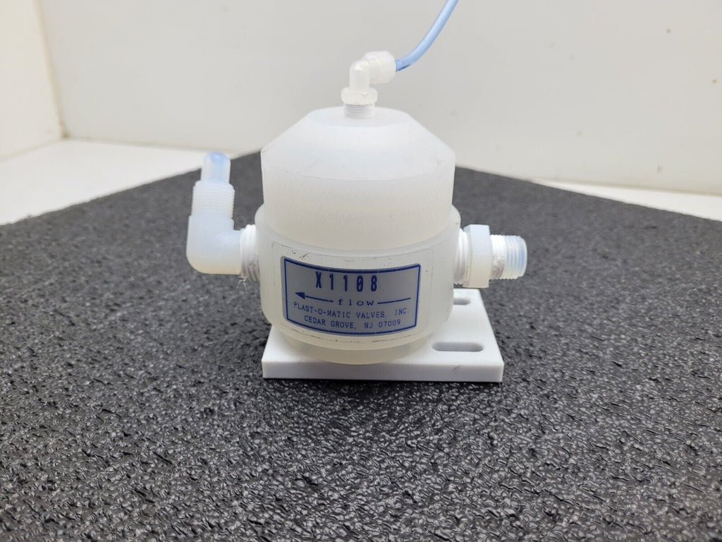 Plast-O-Matic X1108-PP Pneumatic Diaphragm Valve 1/2in Npt