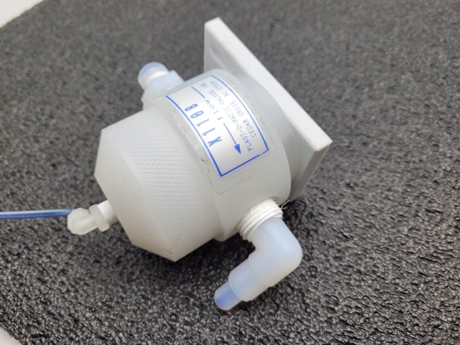 Plast-O-Matic X1108-PP Pneumatic Diaphragm Valve 1/2in Npt