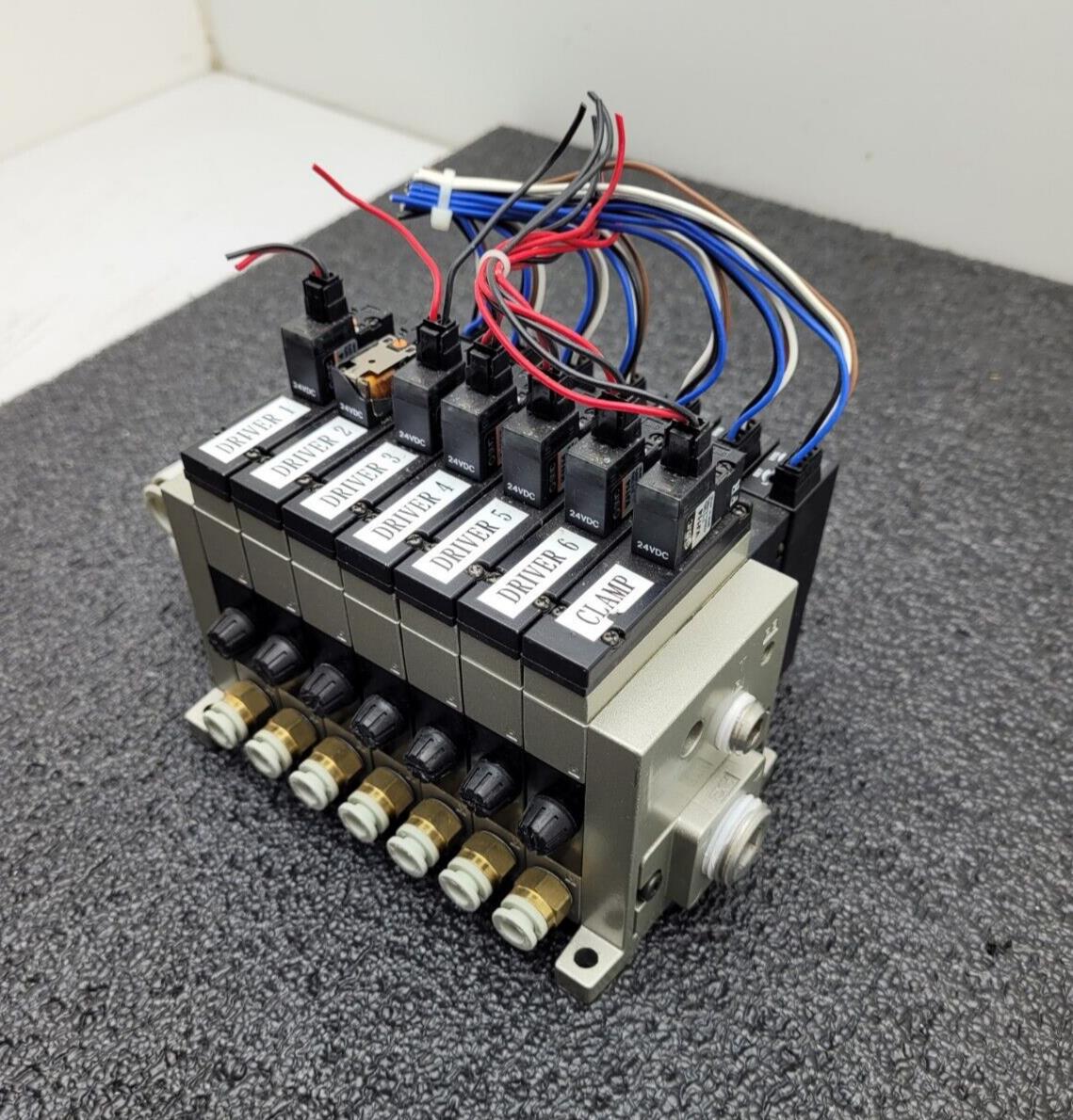 7 Valve Block SMC ZSE1-00-19C Compact Vacuum Switch Ejector 12-24VDC 0-15PSI