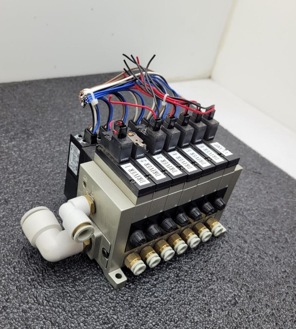 7 Valve Block SMC ZSE1-00-19C Compact Vacuum Switch Ejector 12-24VDC 0-15PSI