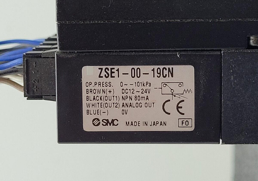 7 Valve Block SMC ZSE1-00-19C Compact Vacuum Switch Ejector 12-24VDC 0-15PSI