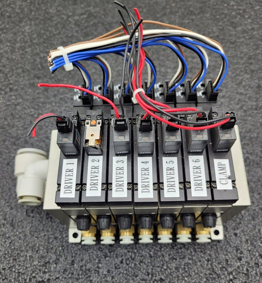 7 Valve Block SMC ZSE1-00-19C Compact Vacuum Switch Ejector 12-24VDC 0-15PSI