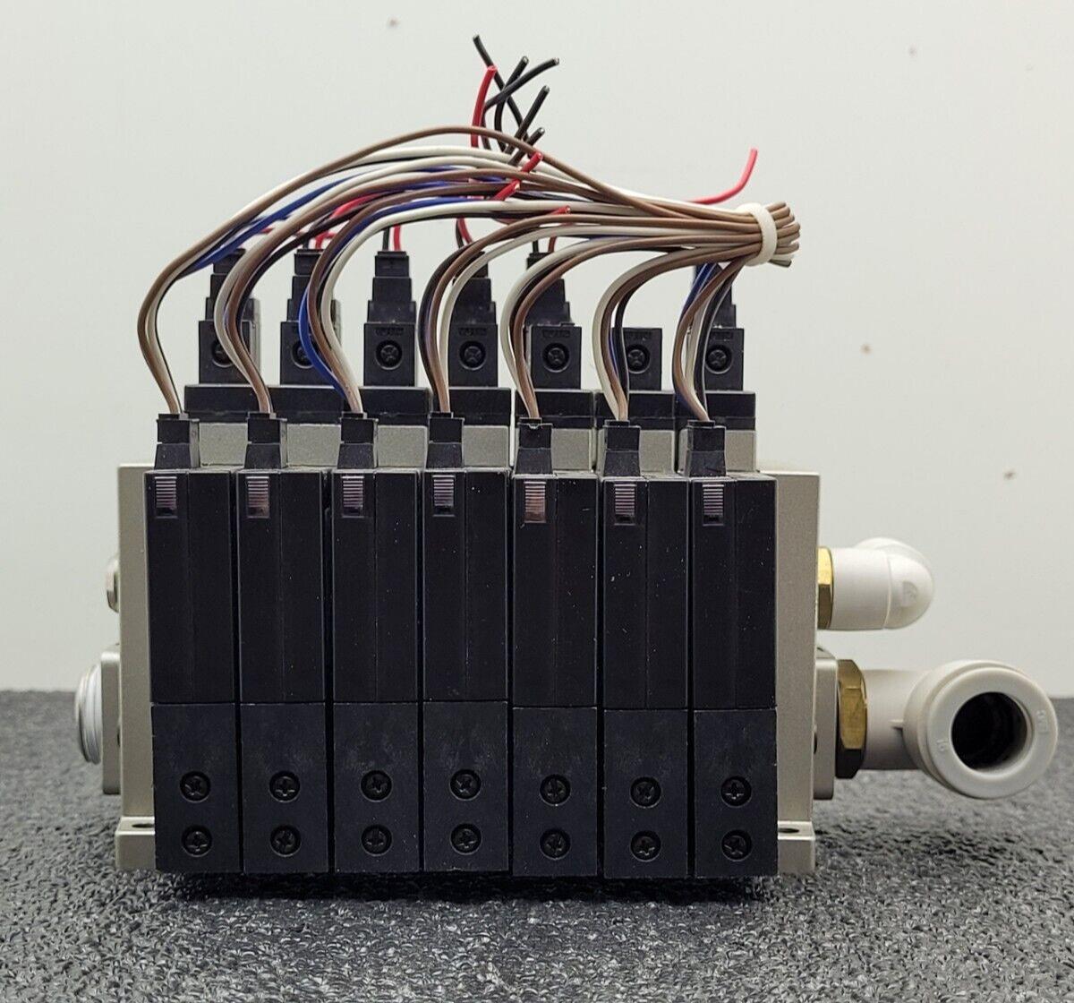 7 Valve Block SMC ZSE1-00-19C Compact Vacuum Switch Ejector 12-24VDC 0-15PSI