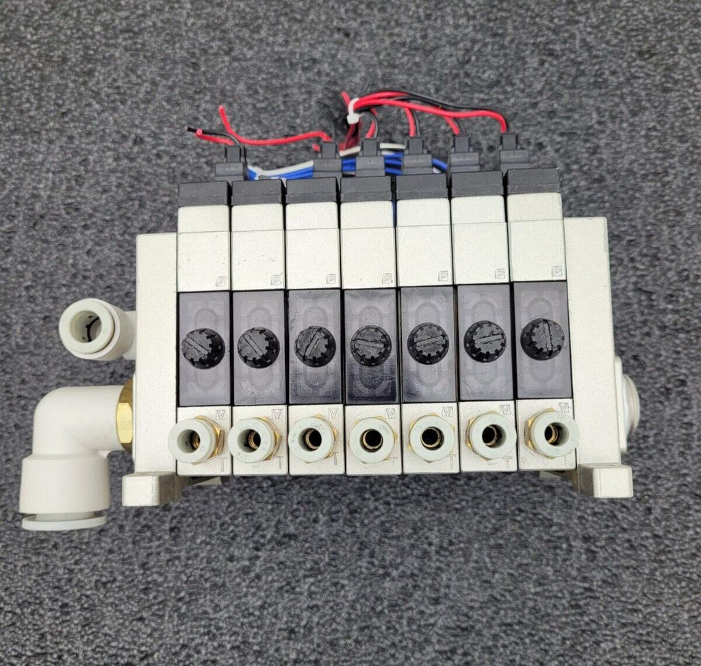 7 Valve Block SMC ZSE1-00-19C Compact Vacuum Switch Ejector 12-24VDC 0-15PSI