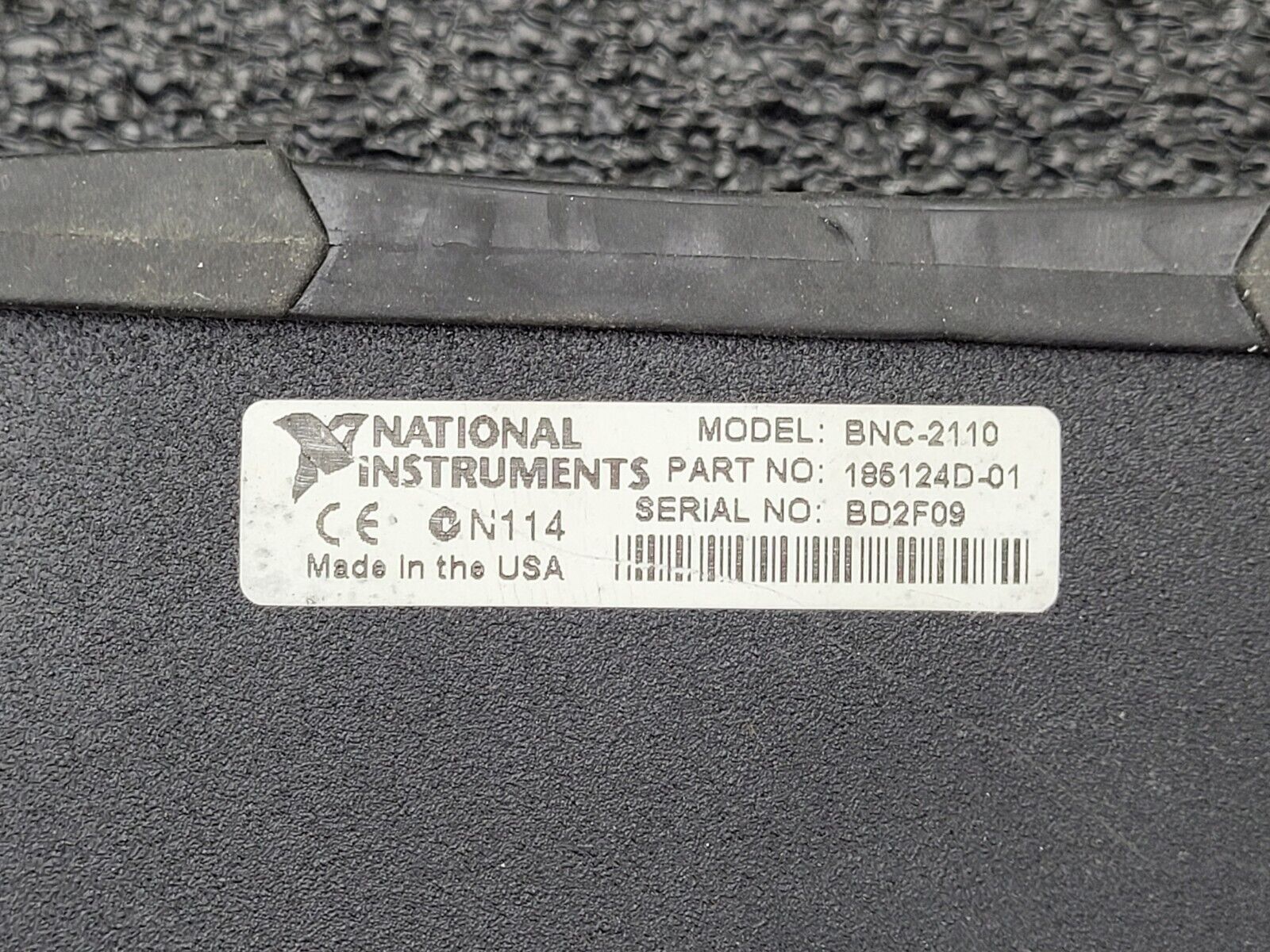 National Instruments BNC-2110 Data Acquisition Breakout Box PN:185124D-01