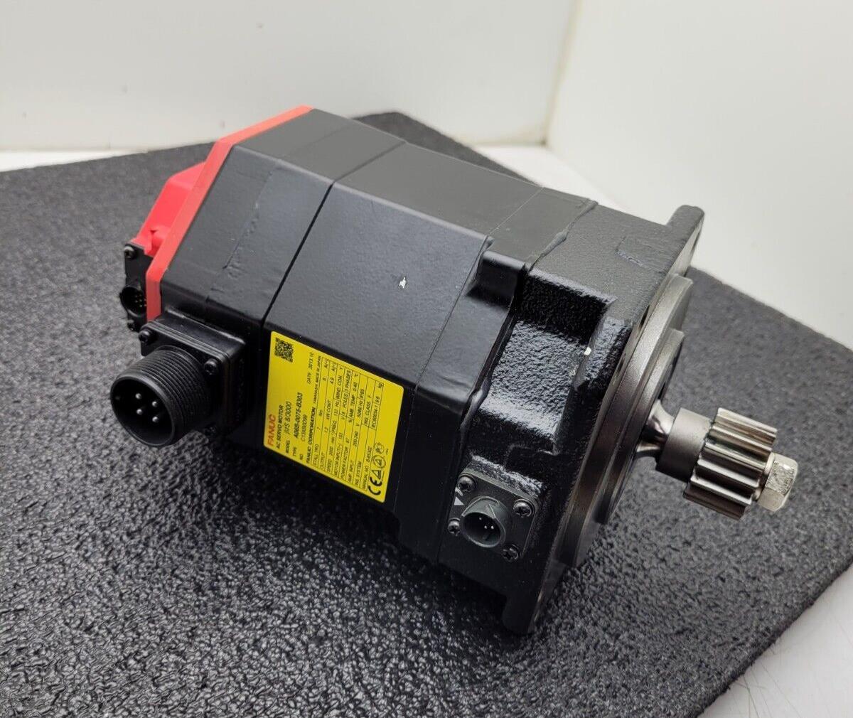 Fanuc A06B-0075-B303 AC Servo Motor 1.2kw 2000rpm Encoder A860-2020-T301 BiA128