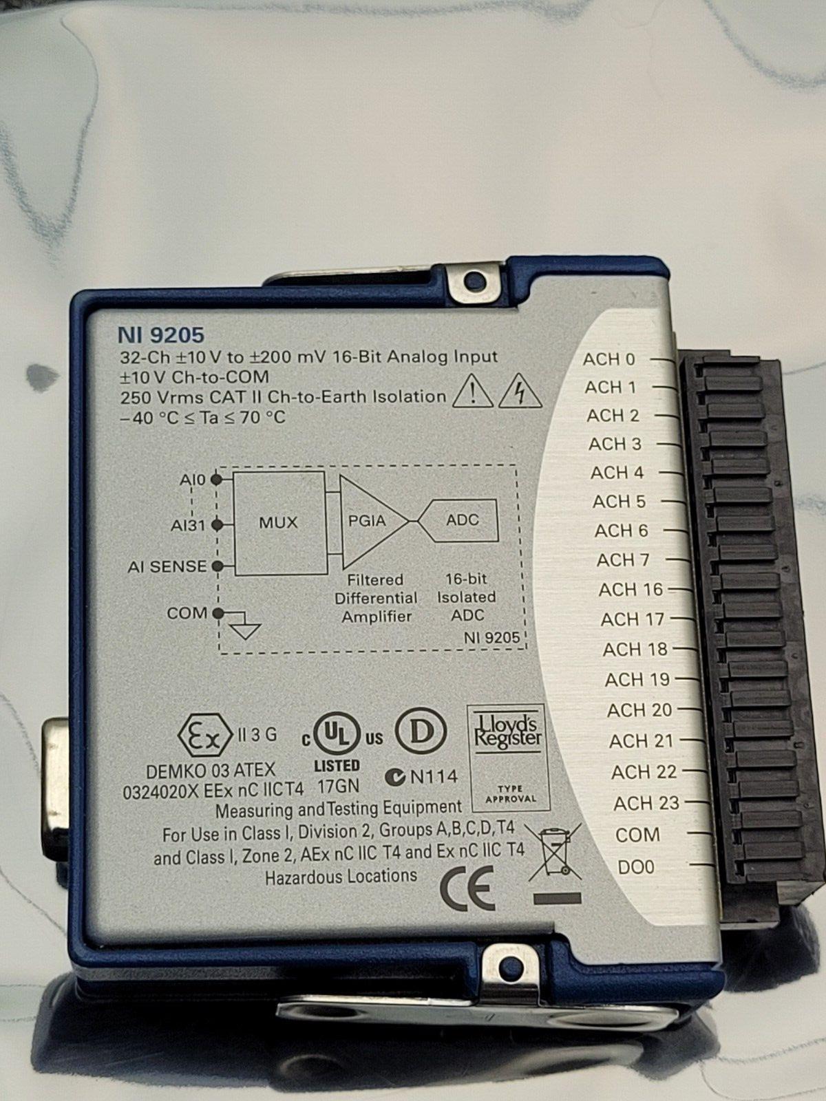 NI National Instruments NI 9205 cDAQ Analog Input Module 32 Channels 193299G-01