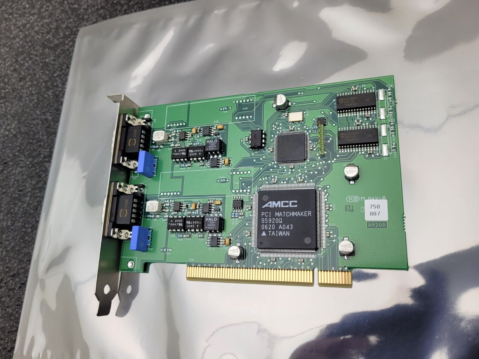 KVaser PCIcan HS/HS CARD 733-0130-00083-4 0920-502-6 PCI Matchmaker S5920Q