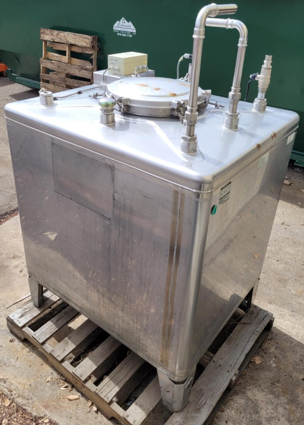 Ucon Container 1 Cubic Meter IBC Stainless Steel Tank SS Pallet Tote 264 Gallon