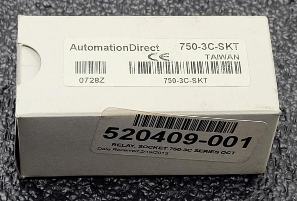Lot of 20 + 3  Automation Direct 750-3C-SKT Relay Mount DIN Rail Base New