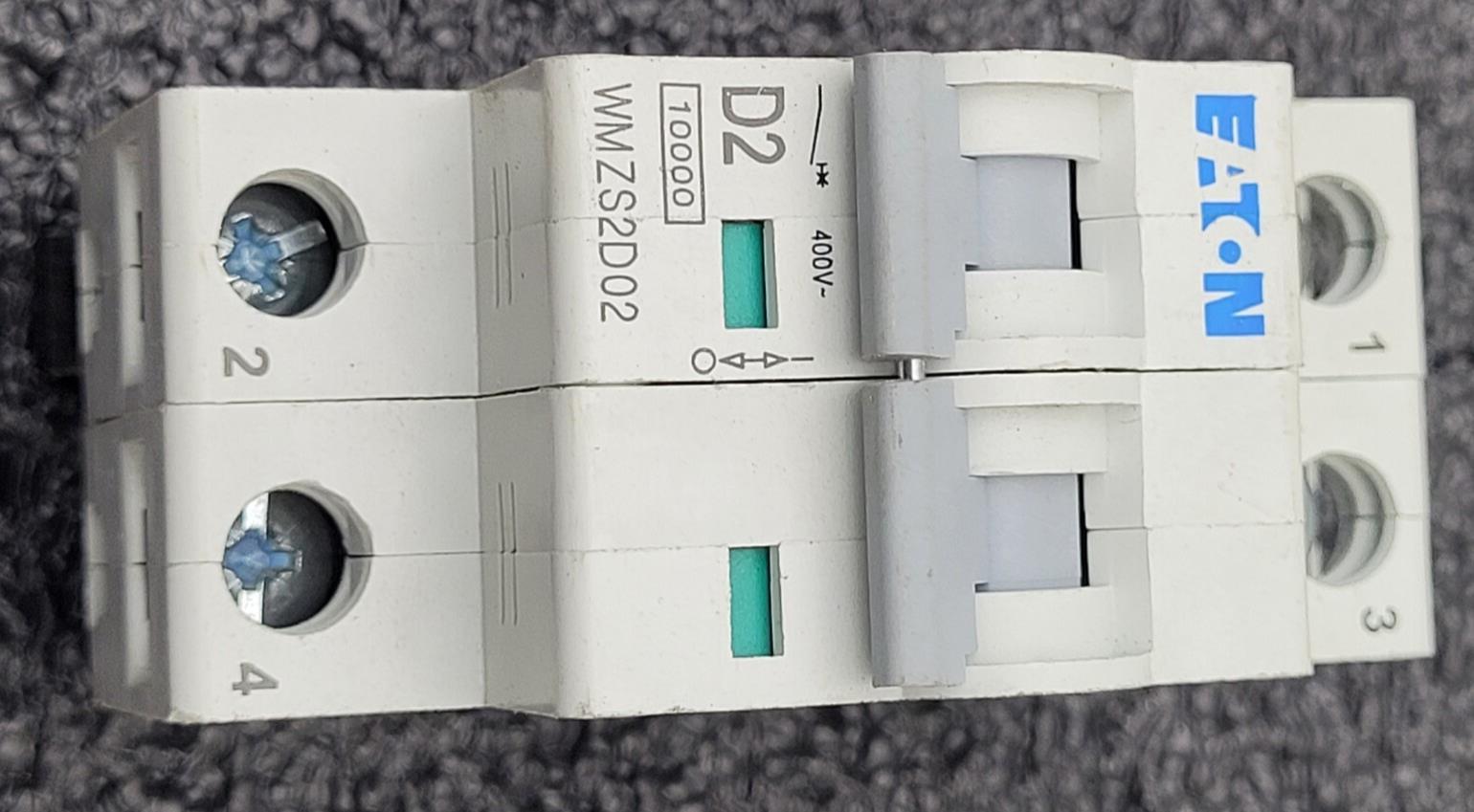 Lot of 10 Eaton Cutler Hammer WMZS2D02 Miniature Circuit Breaker 2A 5kA Type D