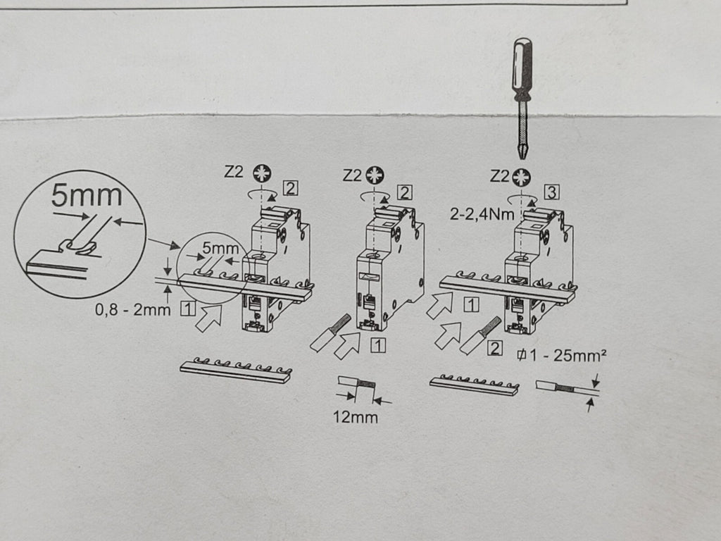Lot of 10 Eaton Cutler Hammer WMZS2D02 Miniature Circuit Breaker 2A 5kA Type D