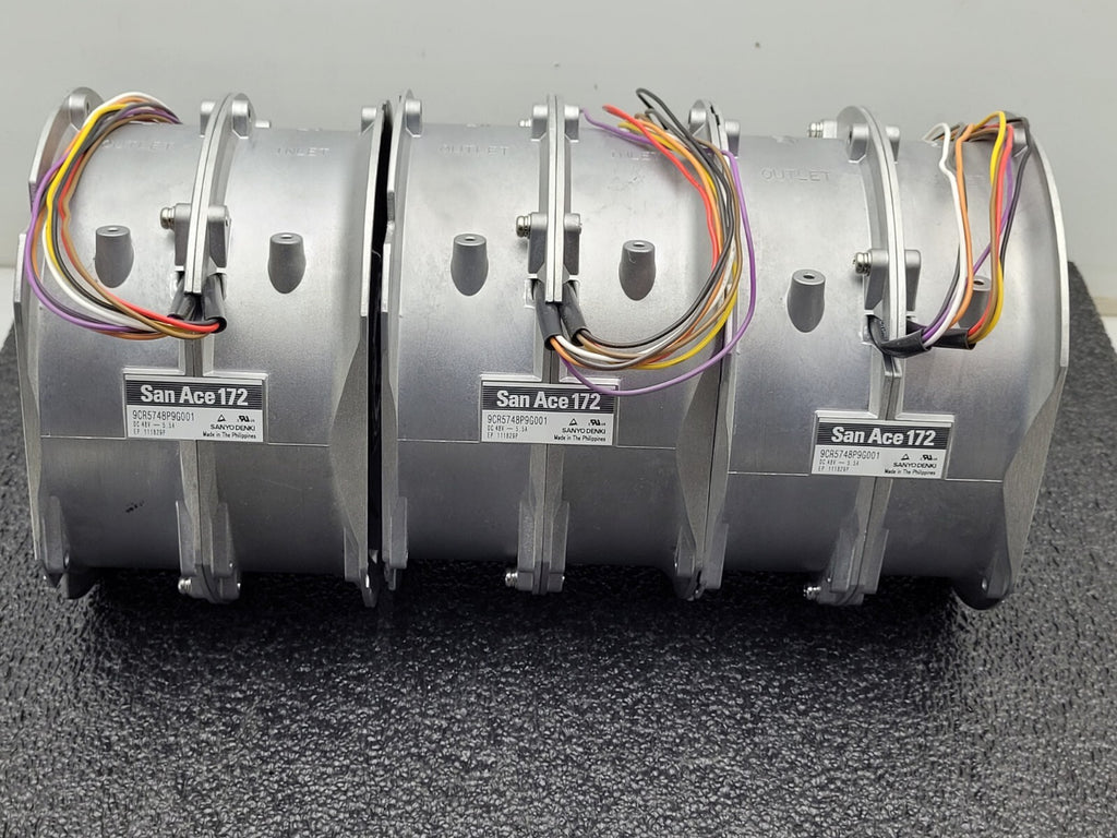 Lot of 3 Axial Dual Fan Sanyo Denki San Ace  172 9CR57489G001 Series 48 VDC 5.5A