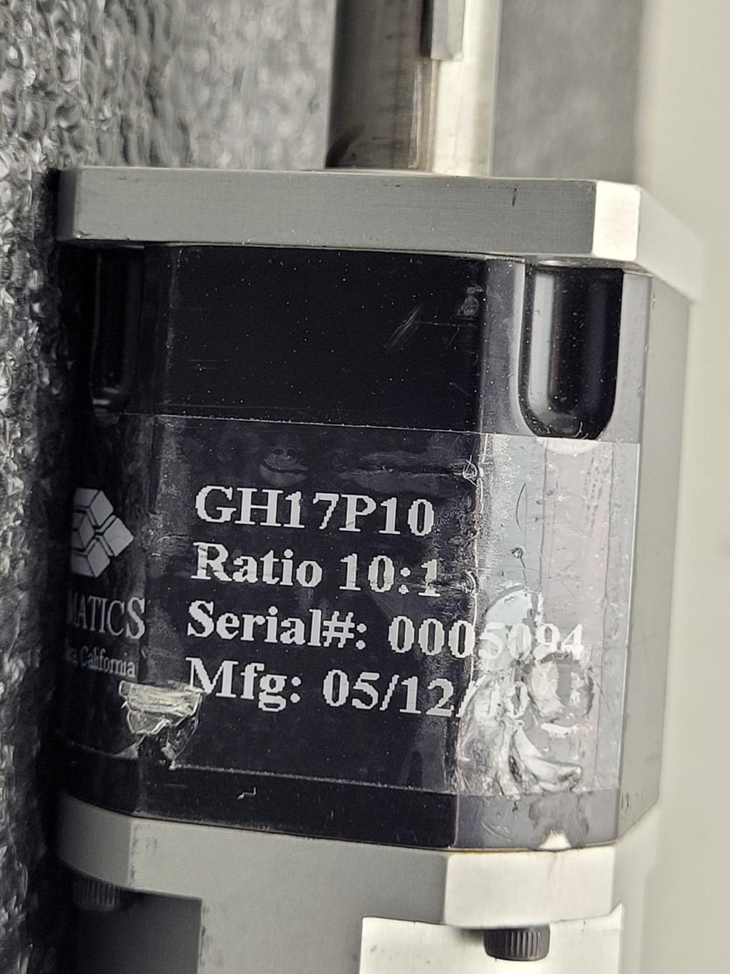 Animatics SM1720M Smart Motor Ver 4.0Q2 E05877 w/ GH17P10 10:1 Gearhead