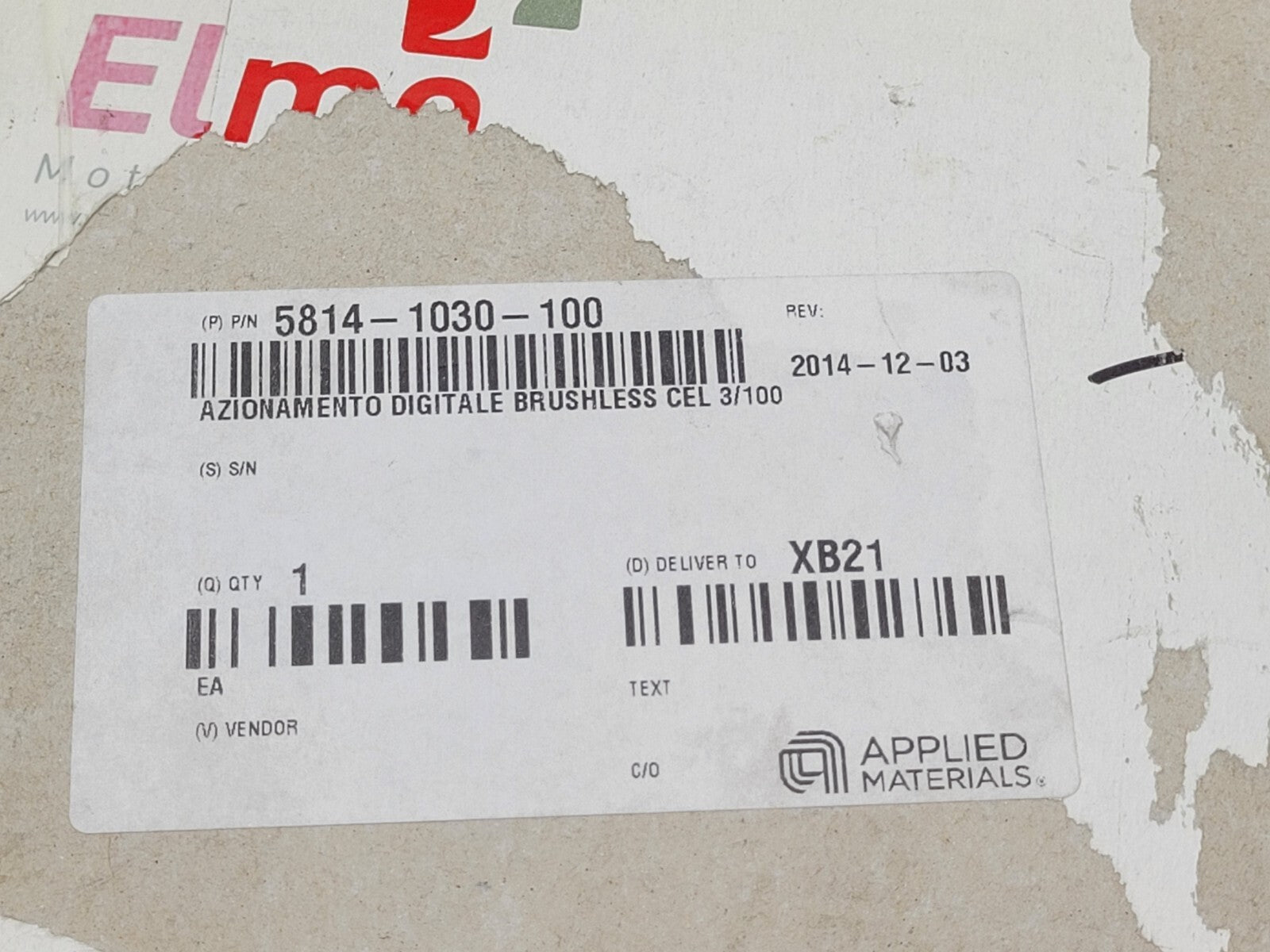 Elmo Motion Controls  CEL-3/100-C6 Servo Motor Drive