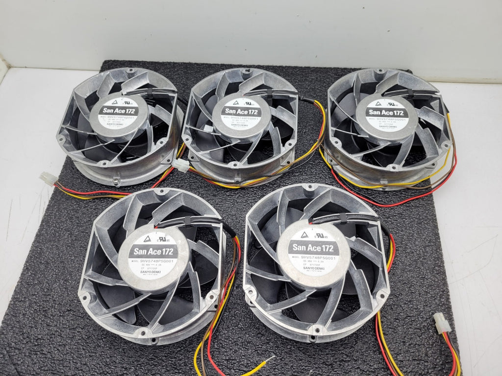Lot of 5 Axial Dual Fan Sanyo Denki San Ace  172 9HV5748P5G001 Series 48VDC 5A