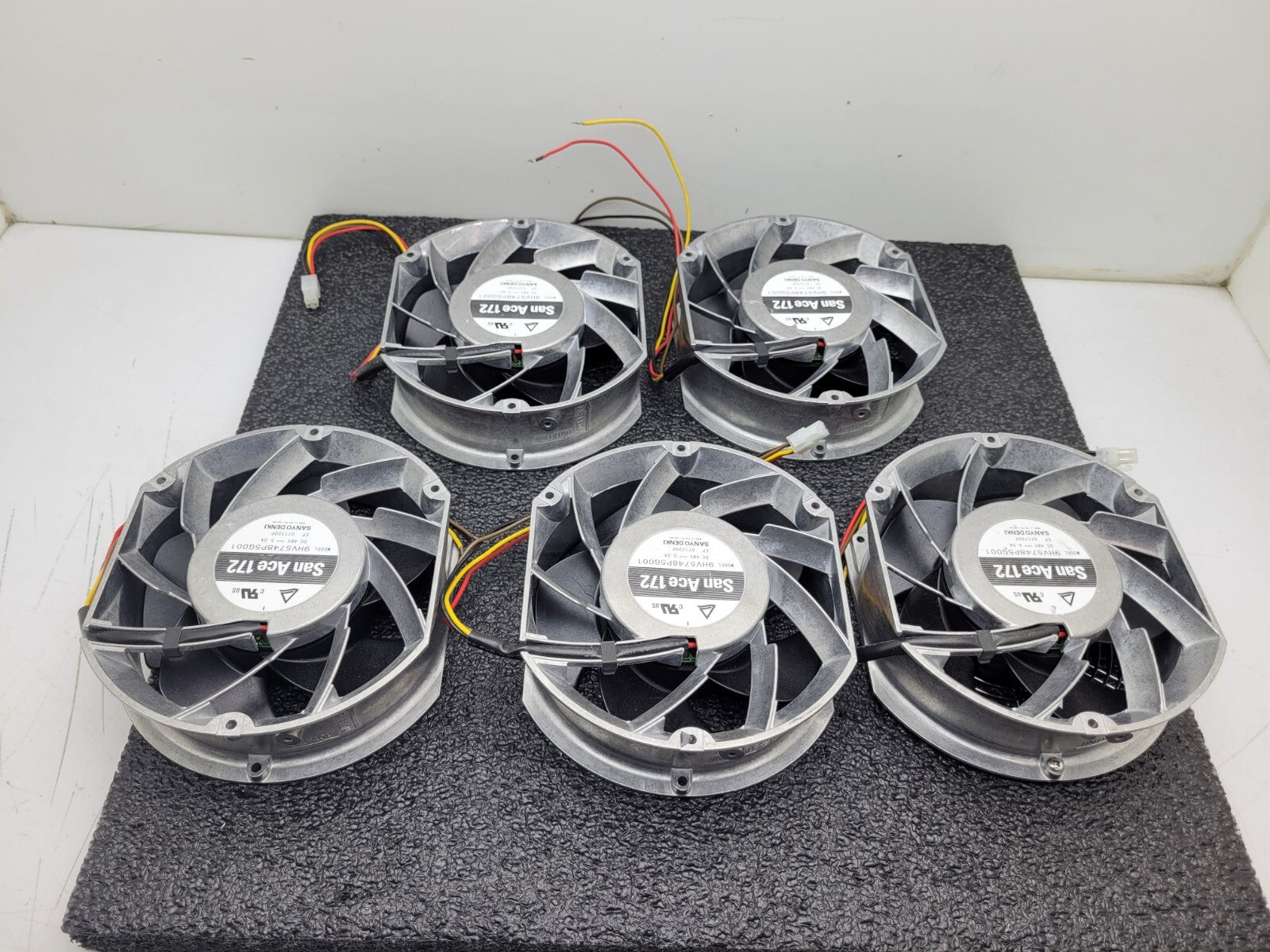 Lot of 5 Axial Dual Fan Sanyo Denki San Ace  172 9HV5748P5G001 Series 48VDC 5A