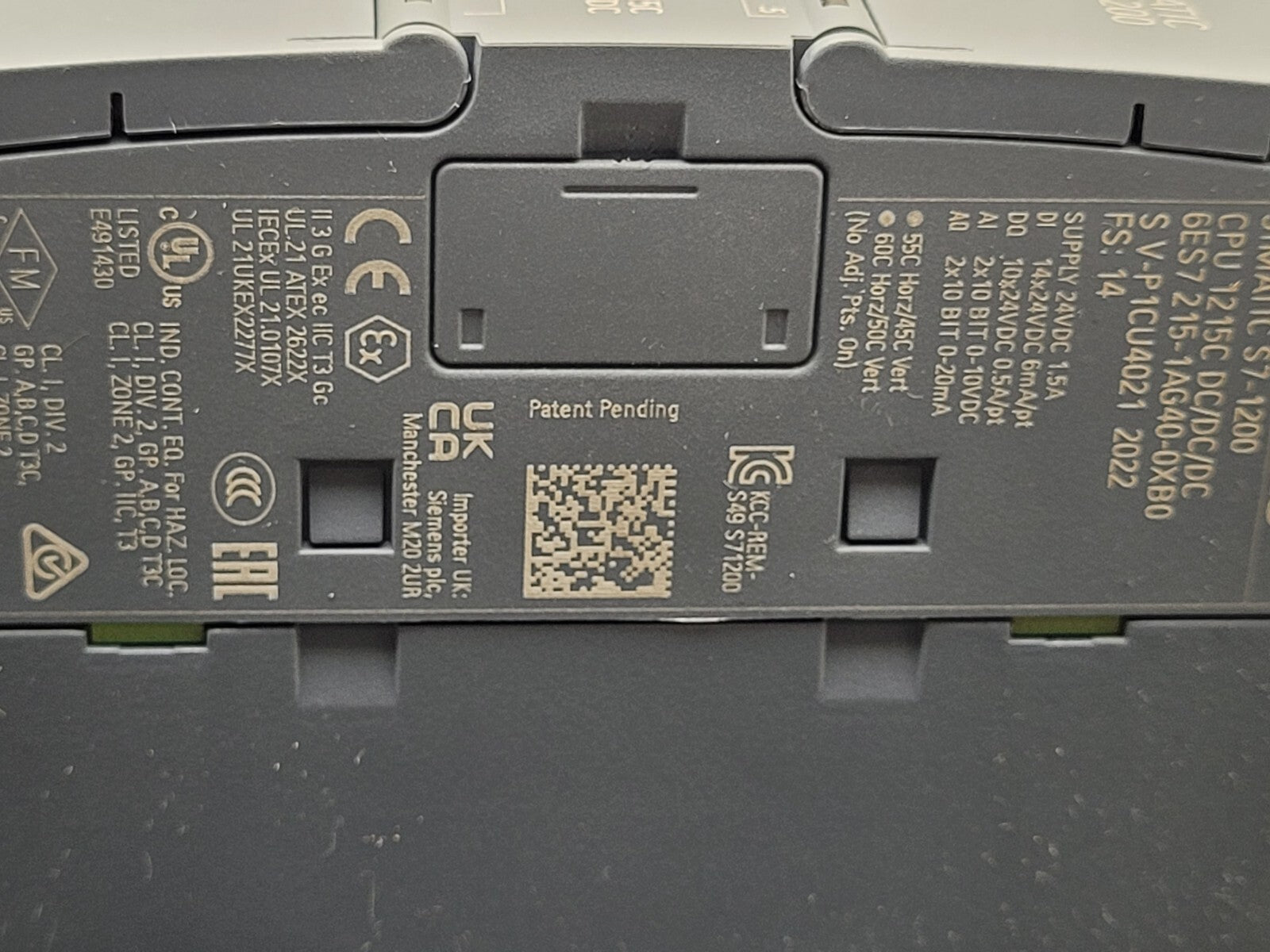 Siemens SIMATIC S7-1200 CPU 1215C 6ES7 215-1AG40-0XB0 6ES7215-1AG40-0XB0