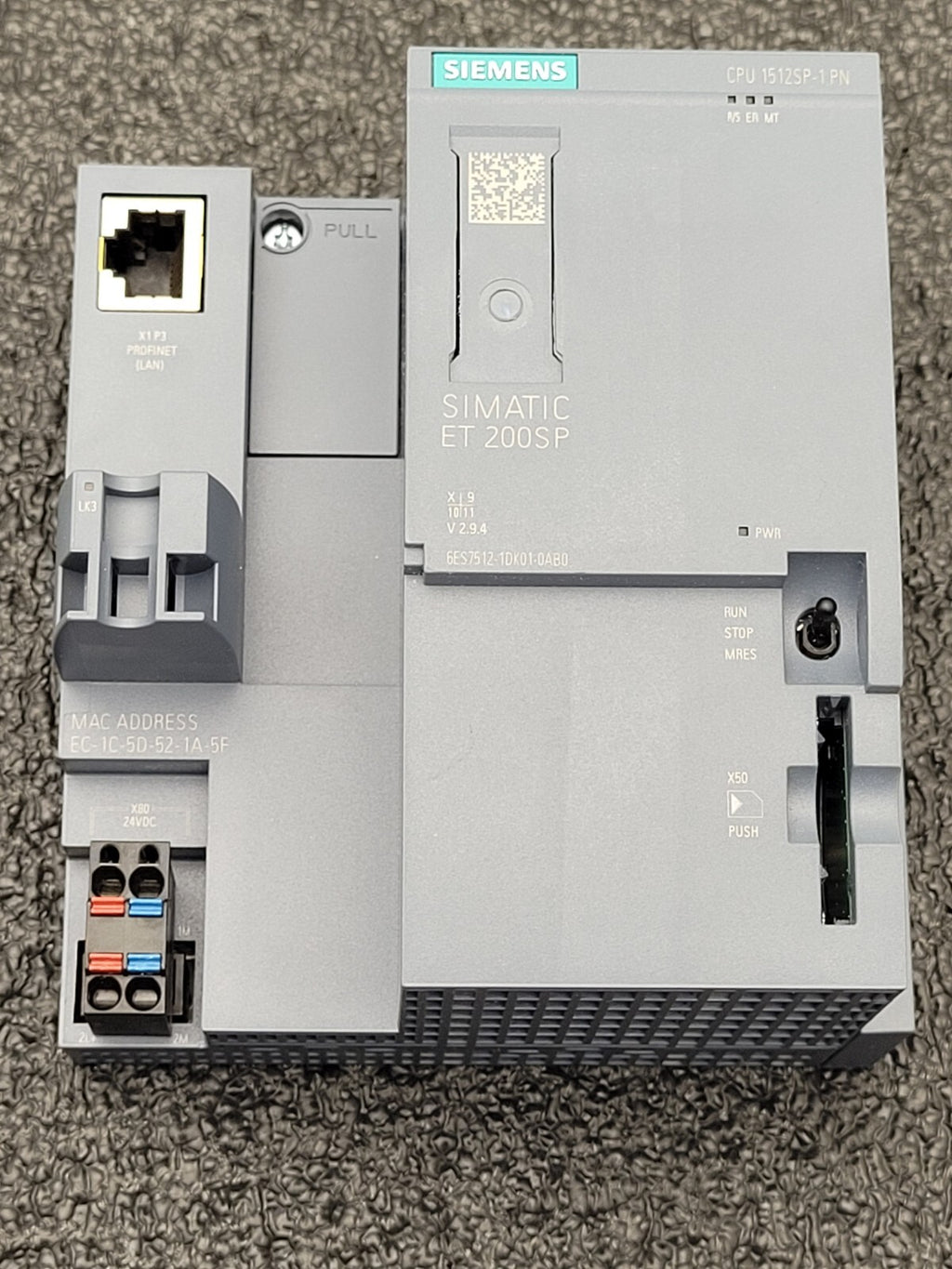 SIEMENS SIMATIC CPU MODULE ET 200SP F-CPU 6ES7 512-1DK01-0AB0