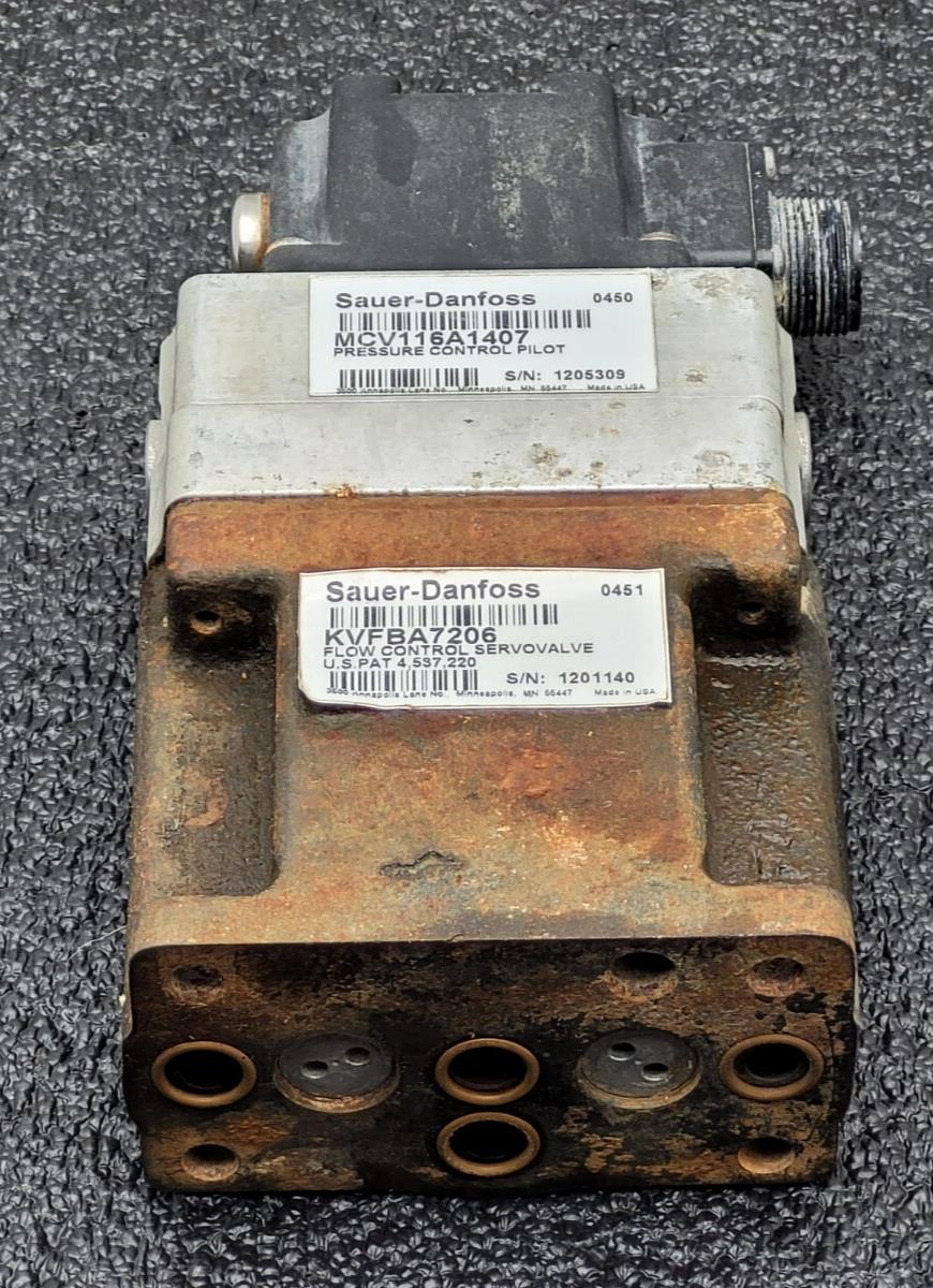 SAUER DANFOSS FLOW CONTROL SERVOVALVE KVFBA5206 MCV116A1407