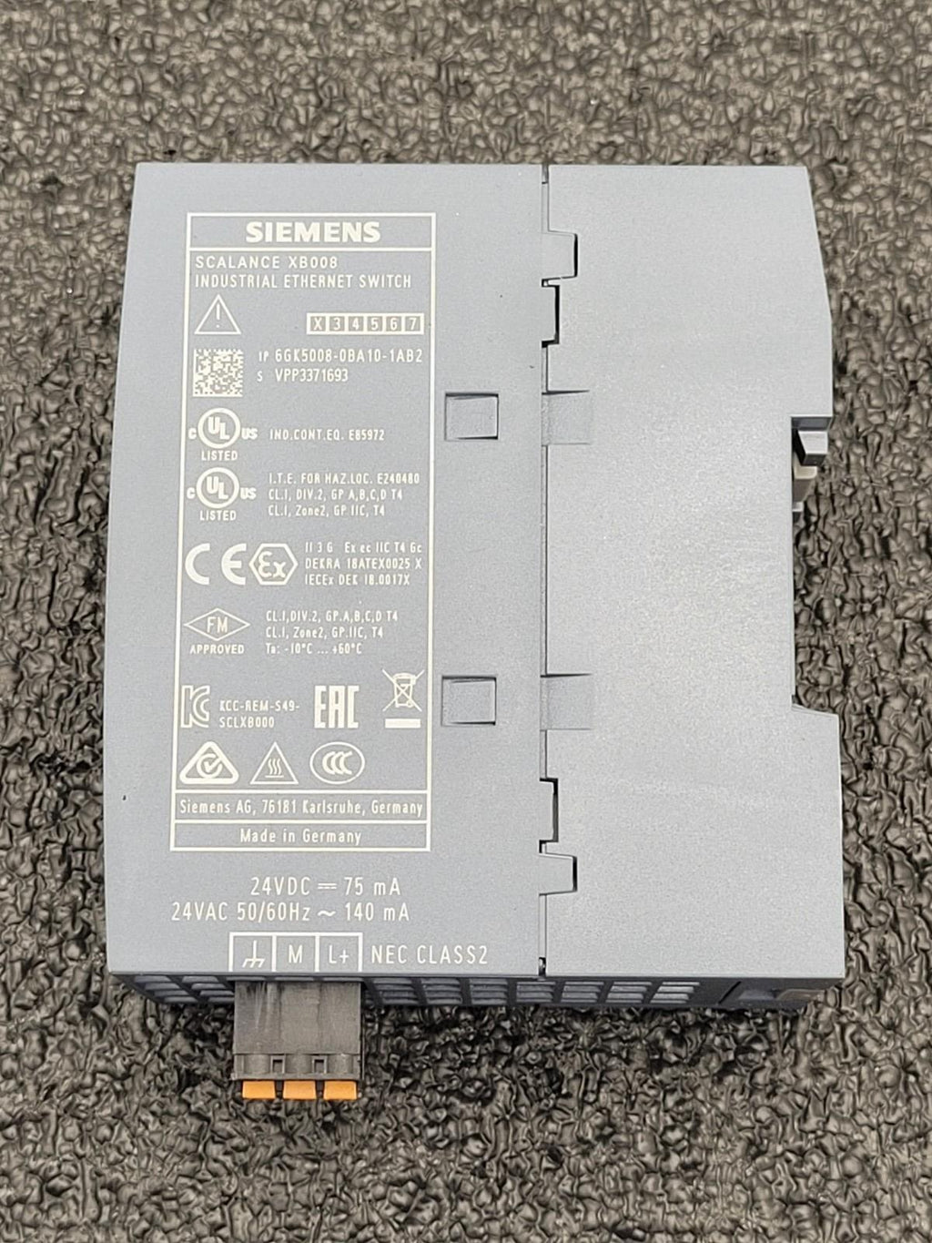 Siemens 6GK5008-0BA10-1AB2 SCALANCE XB008 Unmanaged Industrial Ethernet Switch