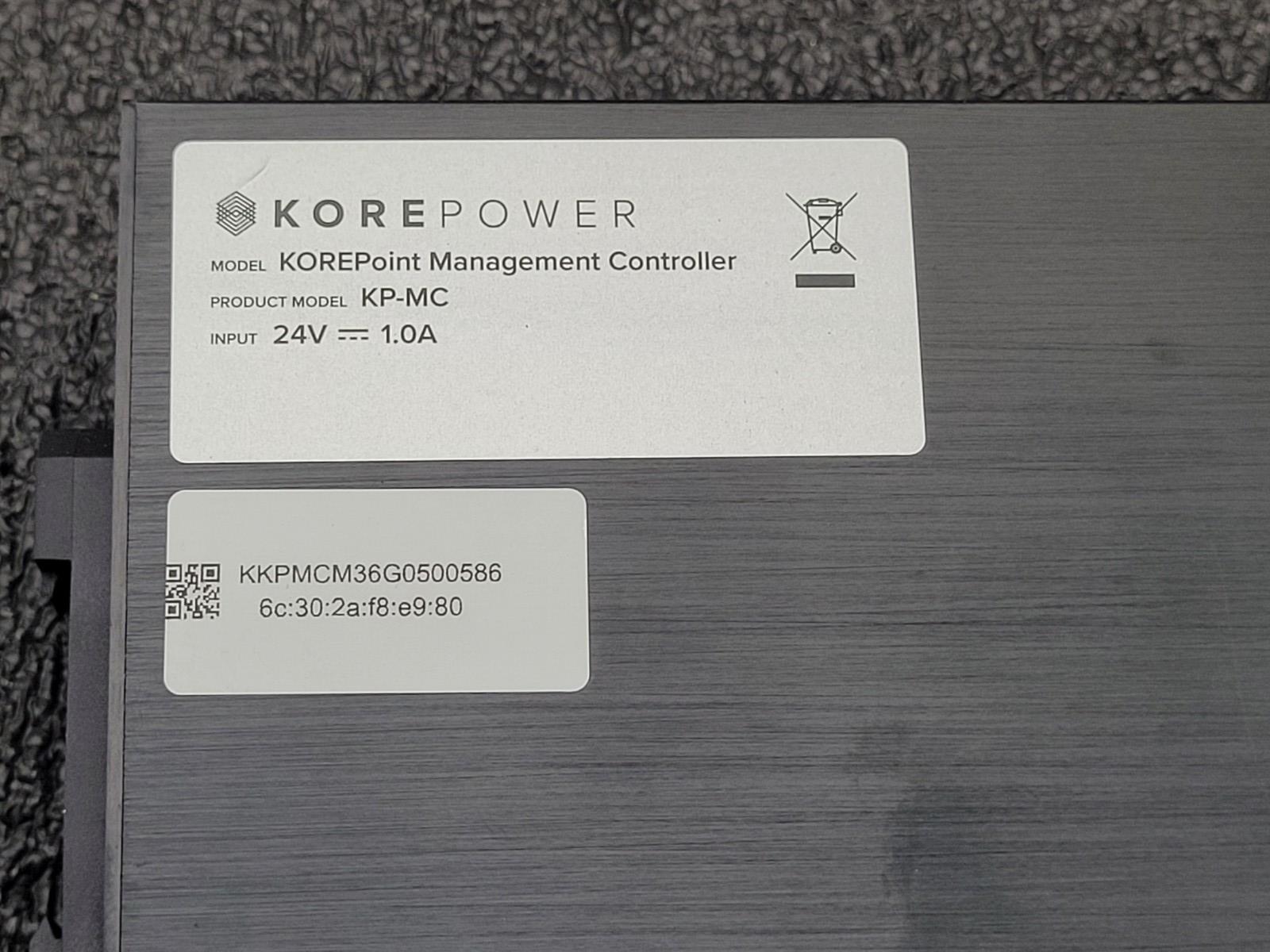 KORE POWER KOREPoint Management Controller KP-MC 24VDC 1A CAN Bus BMS Object