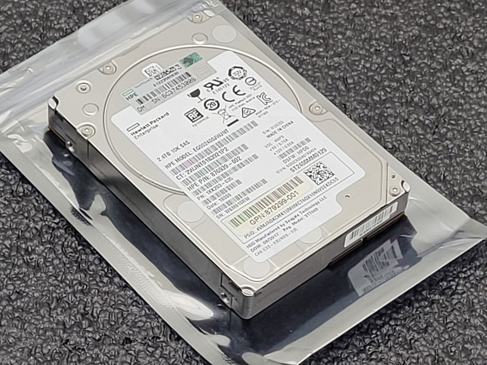 HPE 2.4TB 10K 12G SFF 2.5" SAS SC HDD 876939-002 EG002400JWJNT