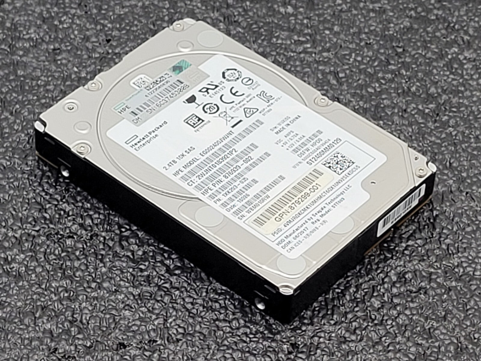 HPE 2.4TB 10K 12G SFF 2.5" SAS SC HDD 876939-002 EG002400JWJNT