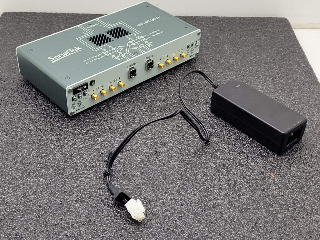 SerialTek 12GB SAS Splitter S-M12SA-SMA Working Pull Includes power supply