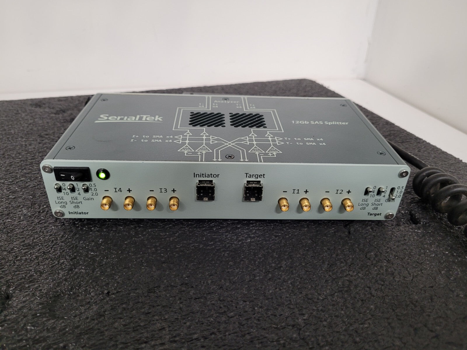 SerialTek 12GB SAS Splitter S-M12SA-SMA Working Pull Includes power supply