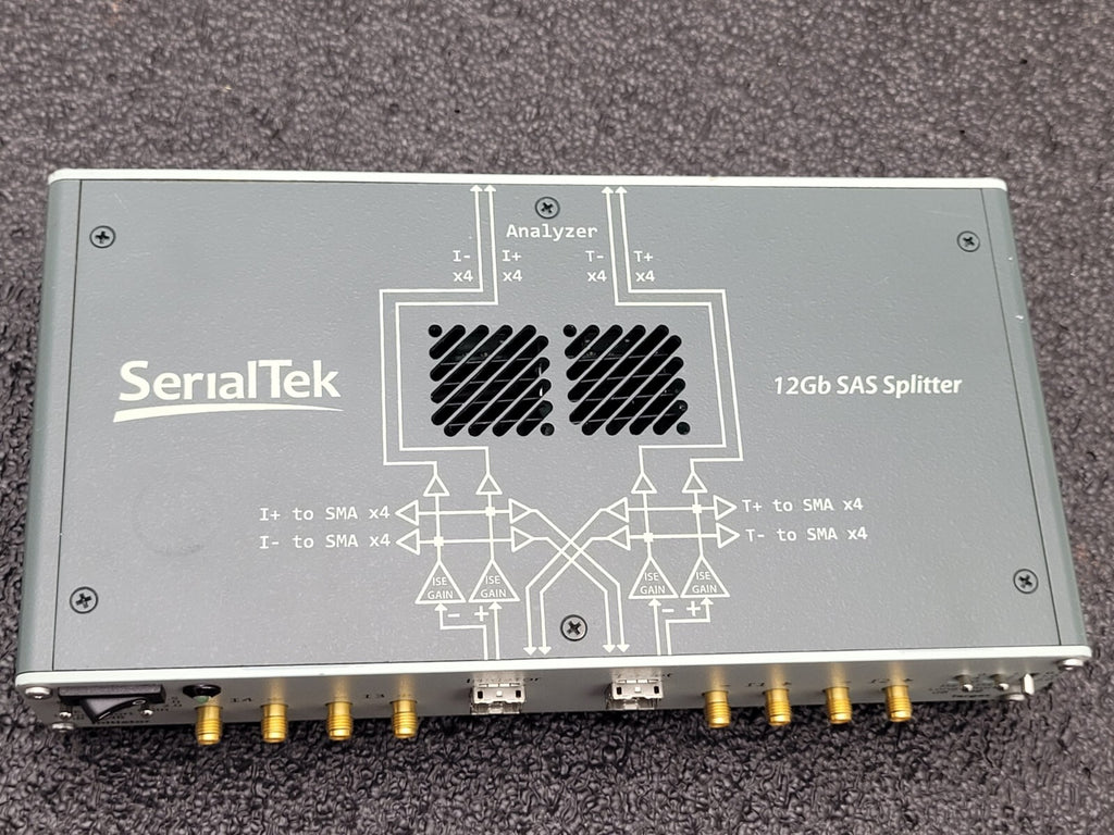 SerialTek 12GB SAS Splitter S-M12SA-SMA Working Pull Includes power supply