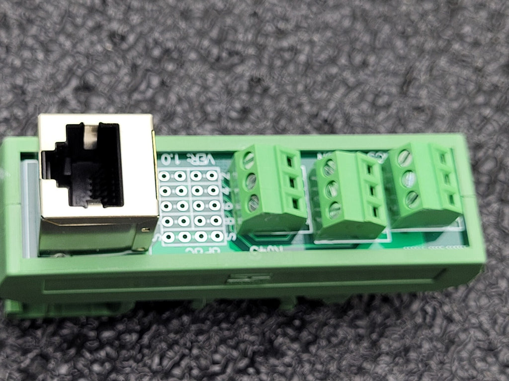 Lot of - 14 Dinkle terminal blocks RJ45 To terminal breakout DIN Rail Mount