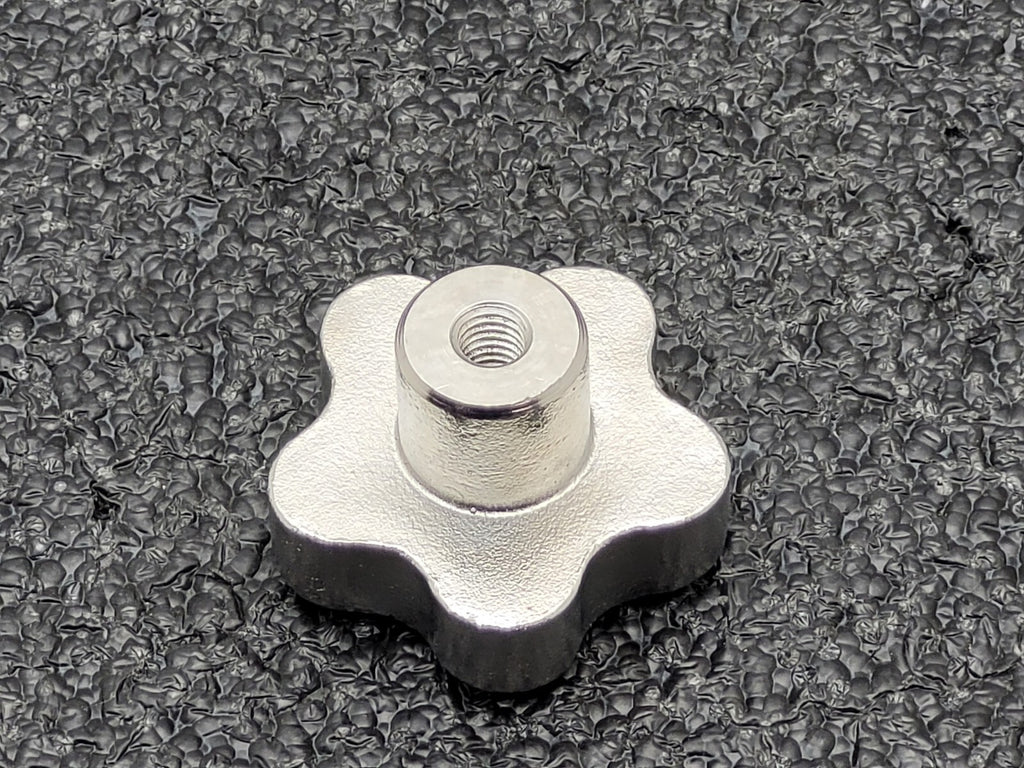 Lot of  22x Stainless Steel 316 SS Five Point Star Hand Knob 50mm/M8 592595
